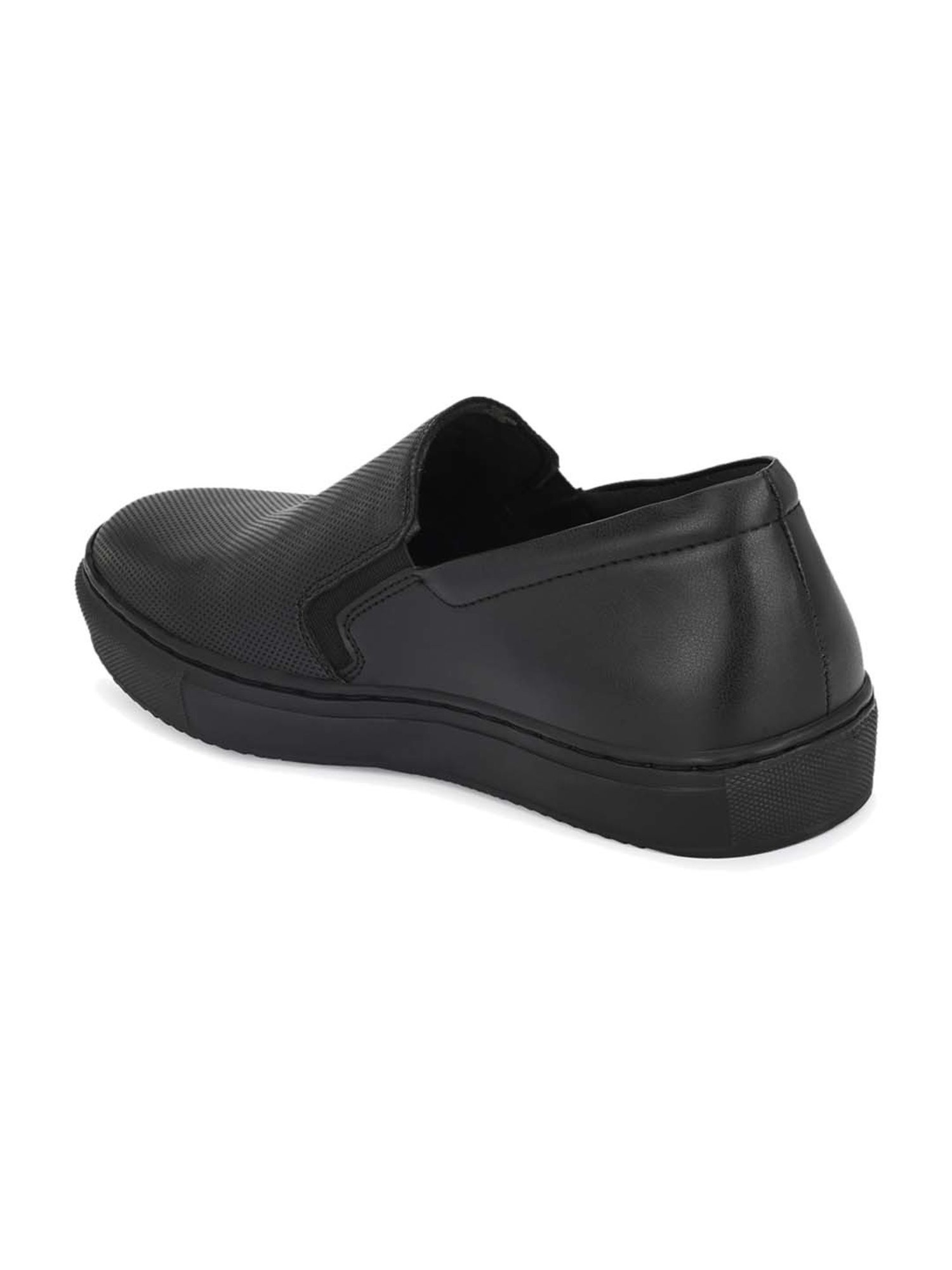 Delize Men's Black Casual Loafers