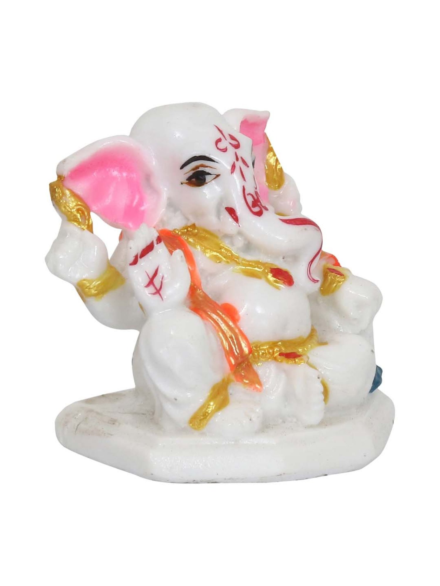 eCraftIndia Decorative Lord Ganesha Idol for Car Dashboard, Home Temple and Office Desks