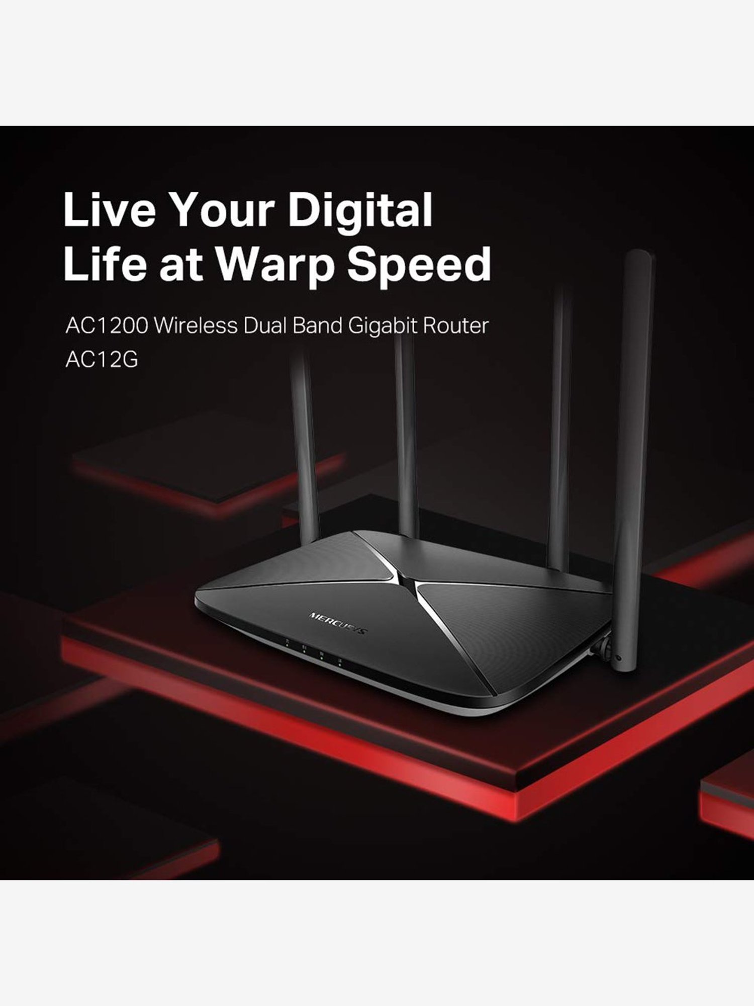 TP-Link AC2600 Archer A10 Smart Dual Band Wi-Fi Router (Black)