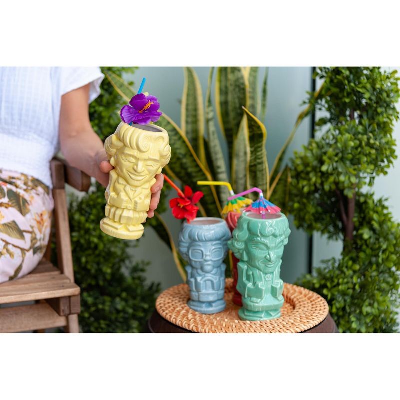 Beeline Creative Geeki Tikis The Golden Girls Rose Ceramic Tiki Style Mug | Holds 16 Ounces