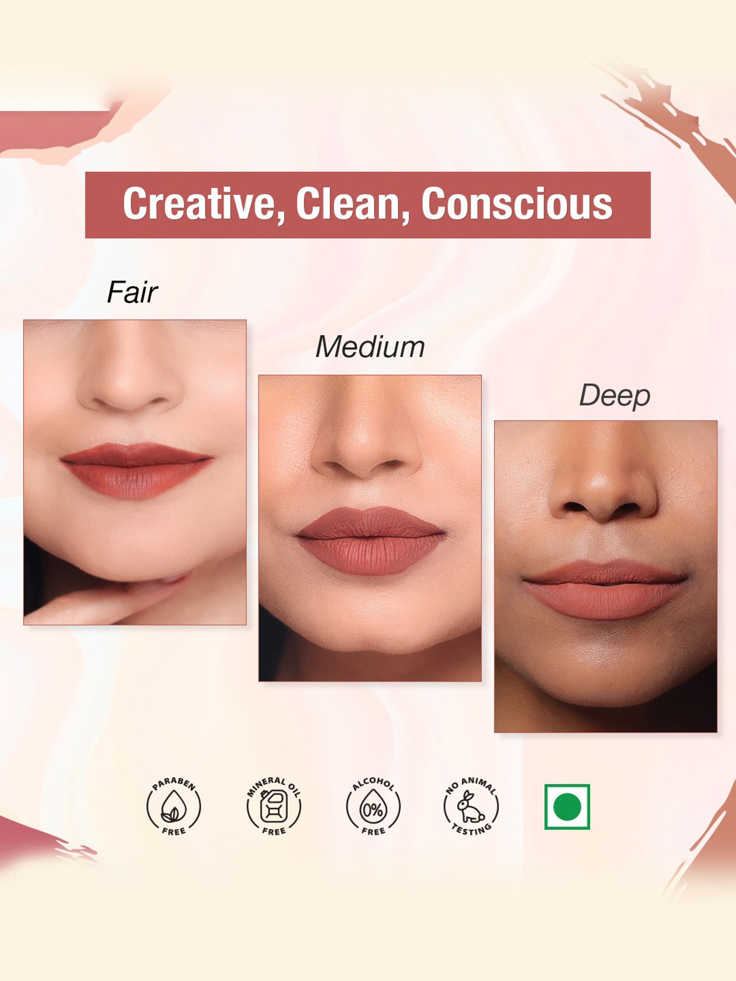 TNW-The Natural Wash Matte Velvet Longstay Mini Liquid Lipstick Nutty Nude - 1.2 ml