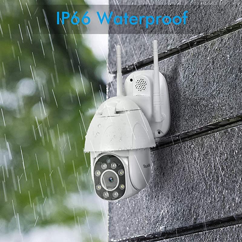 Outdoor Security Camera, 1080P HD Pan/Tilt/Zoom Outdoor Surveillance Camera with IP65 Waterproof, Night Vision, Motion Detection, 2-Way Audio, Cloud Storage or SD Card Support, 2020 Version