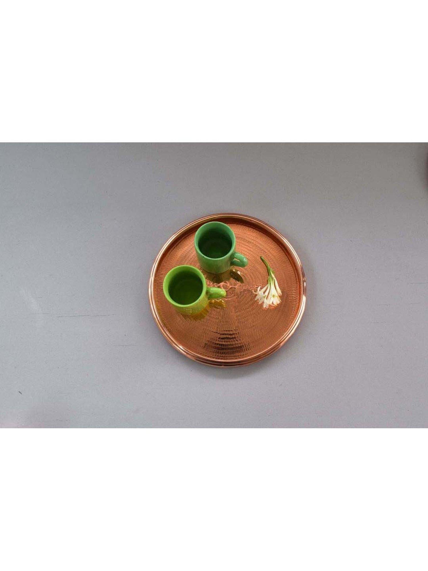 COPPRE Copper Circled Tray - Set of 1