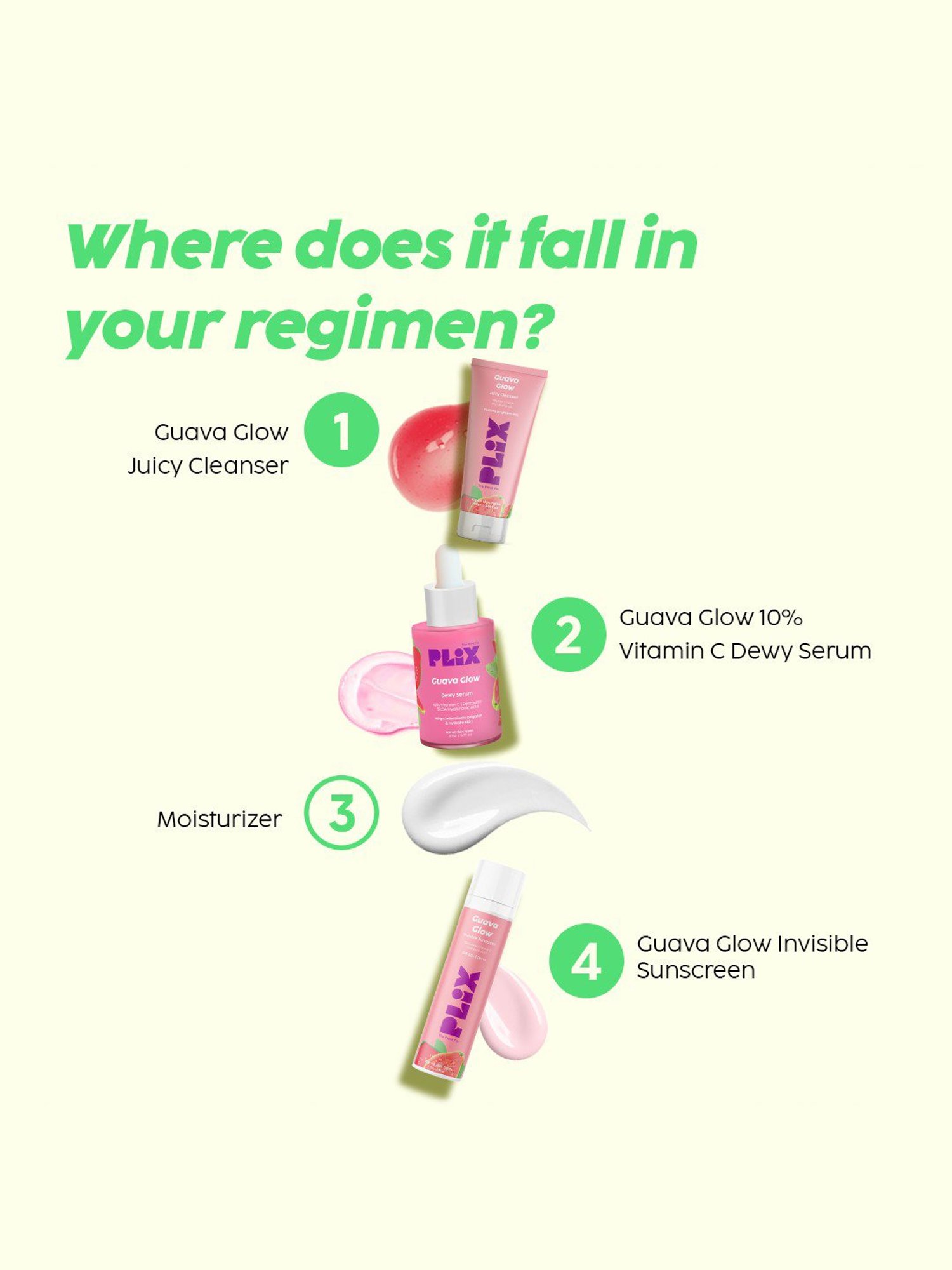 PLIX THE PLANT FIX Guava Glow Juicy Cleanser & Dewy Serum Combo