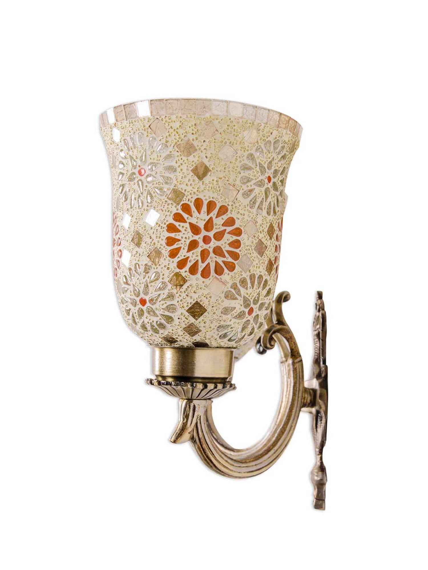 Fos Lighting Antique Brass Usha Double Wall Light (Bulb not included) - Set of 1