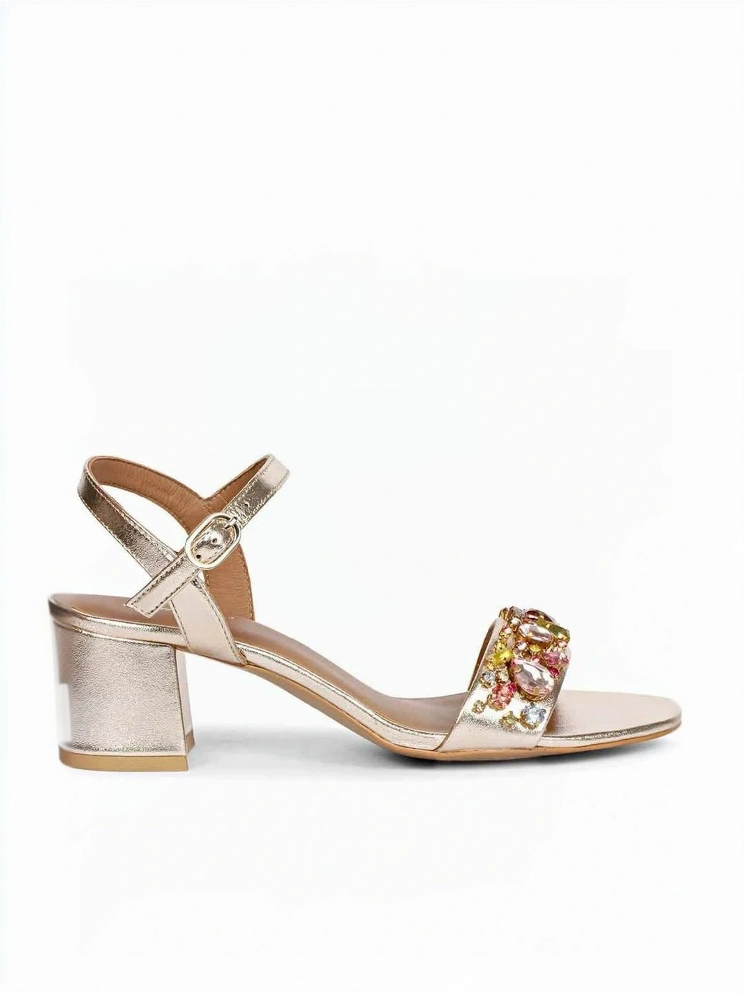 Saint G Women's Ella Platin Ankle Strap Sandals