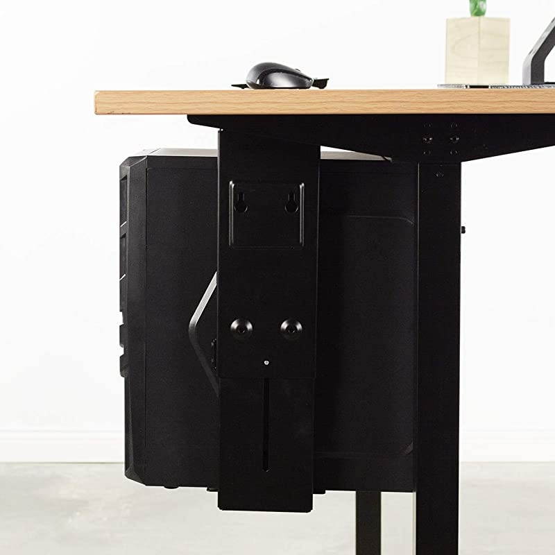 Adjustable Under Desk and Wall PC Mount | Computer Case Holder with 135 Degree Swivel MOUNTPC01