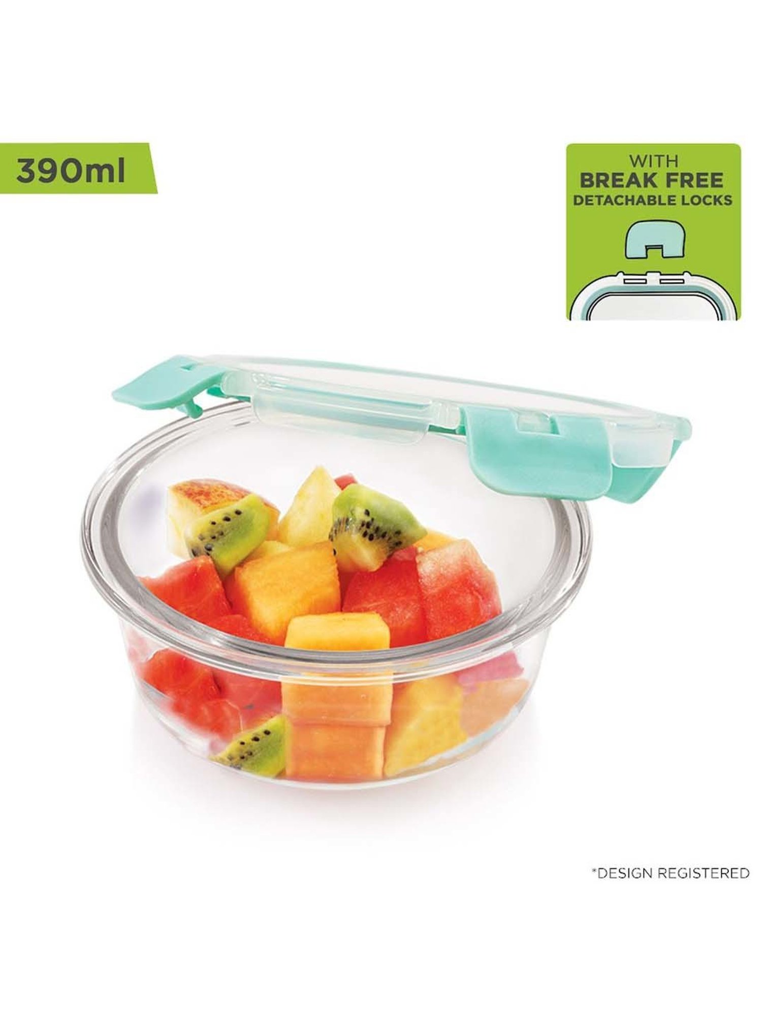 Allo Borosilicate Glass Containers with Lids Microwave Safe Container for Glass Storage Containers