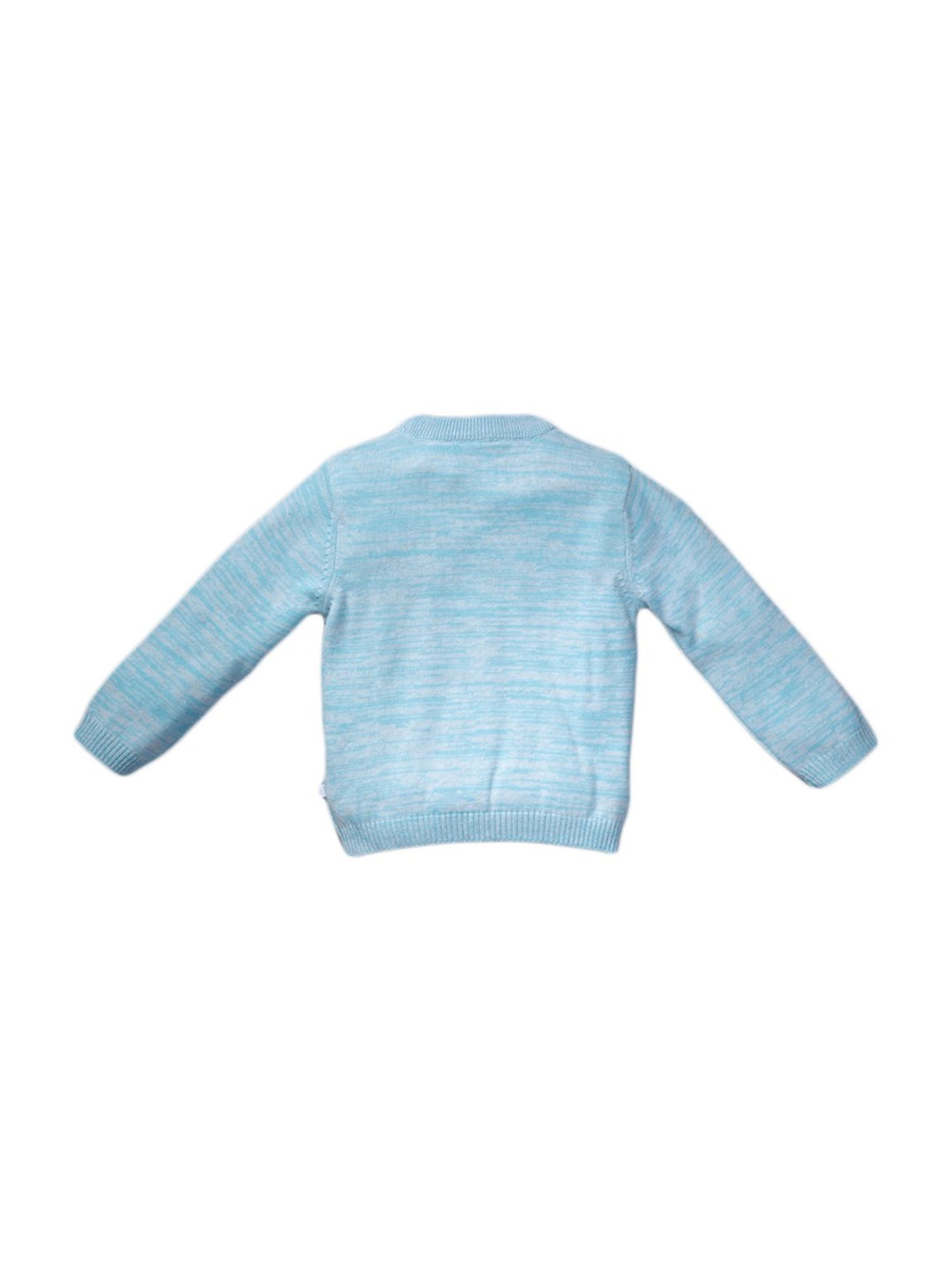 Pranava Kids Bright Sky Cotton Patch Work Sweater