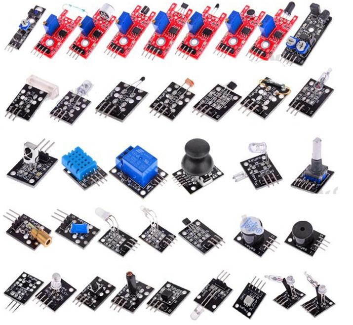 ARDUINO Compatible 37-in-1 Sensor Module Kit With Box