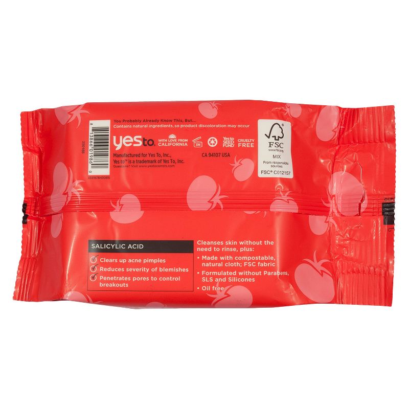 Yes to Tomatoes Blemish Clearing Facial Wipes - 30ct