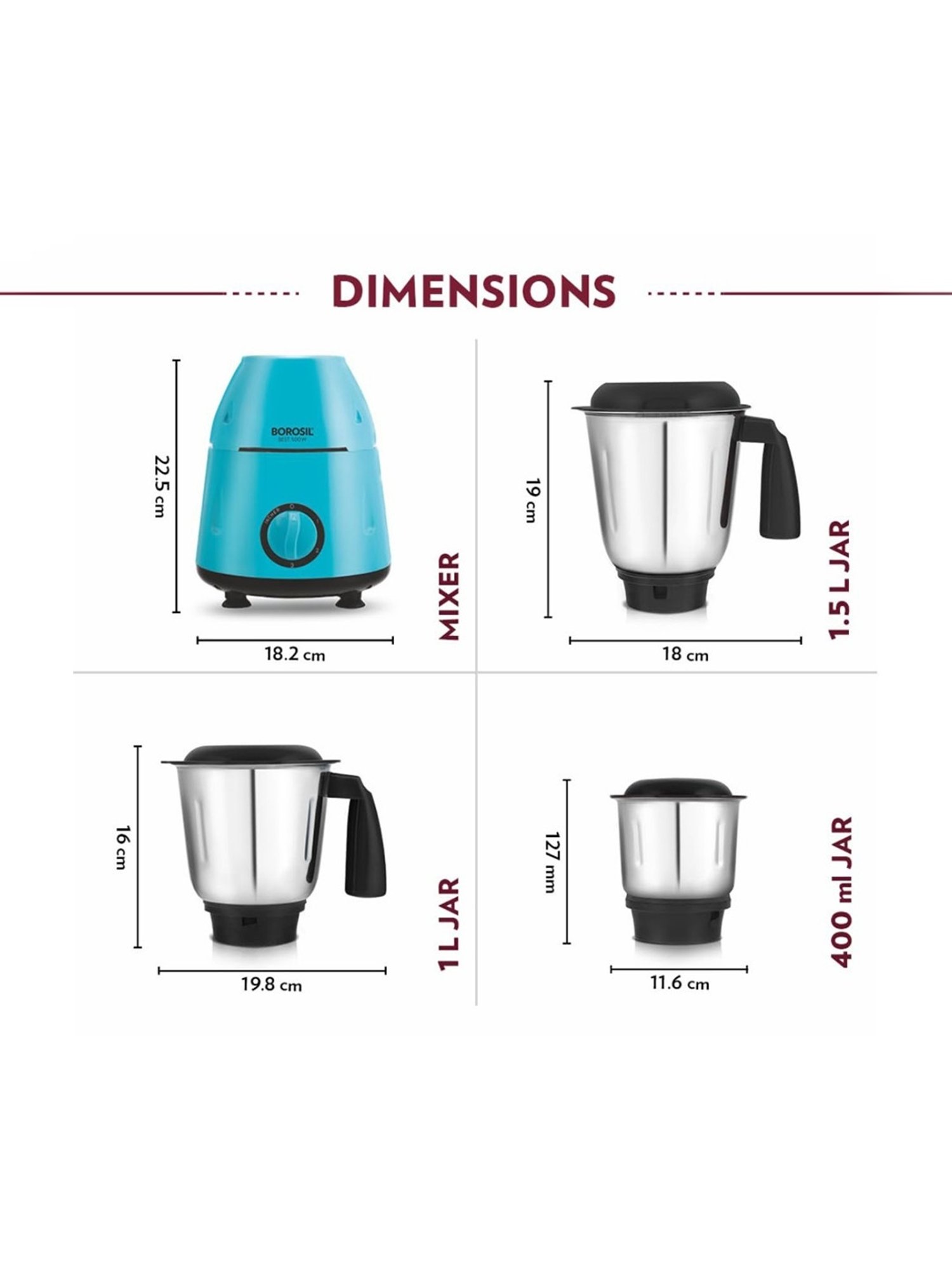 BLACK+DECKER BXCJ0101IN Citrus Juicer 30 Watt 1L (White)