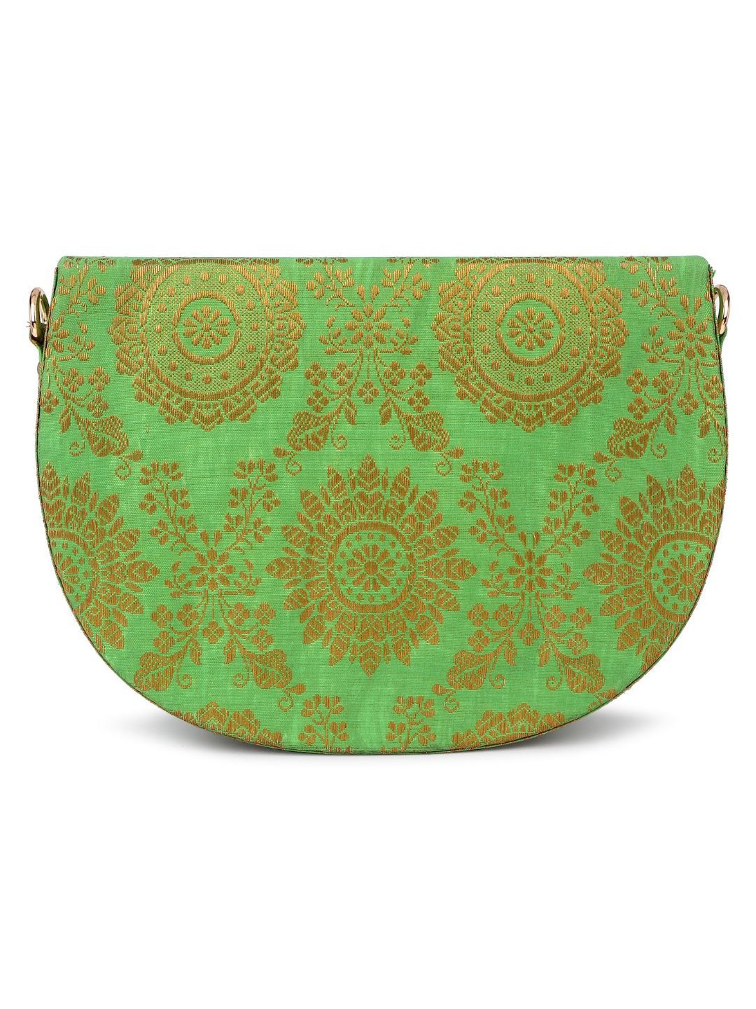 Tarini Nirula Gaia Green Embroidered Small Clutch