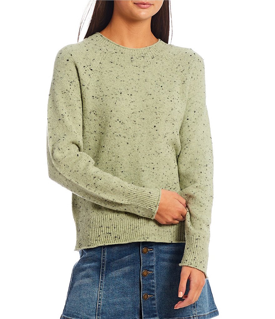 Copper Key Confetti Long Sleeve Scoop Neck Sweater