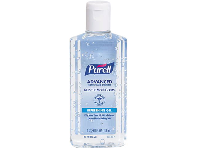 PURELL 9651-24 Instant Hand Sanitizer, 4-oz. Flip-Cap Bottle, 24/Carton