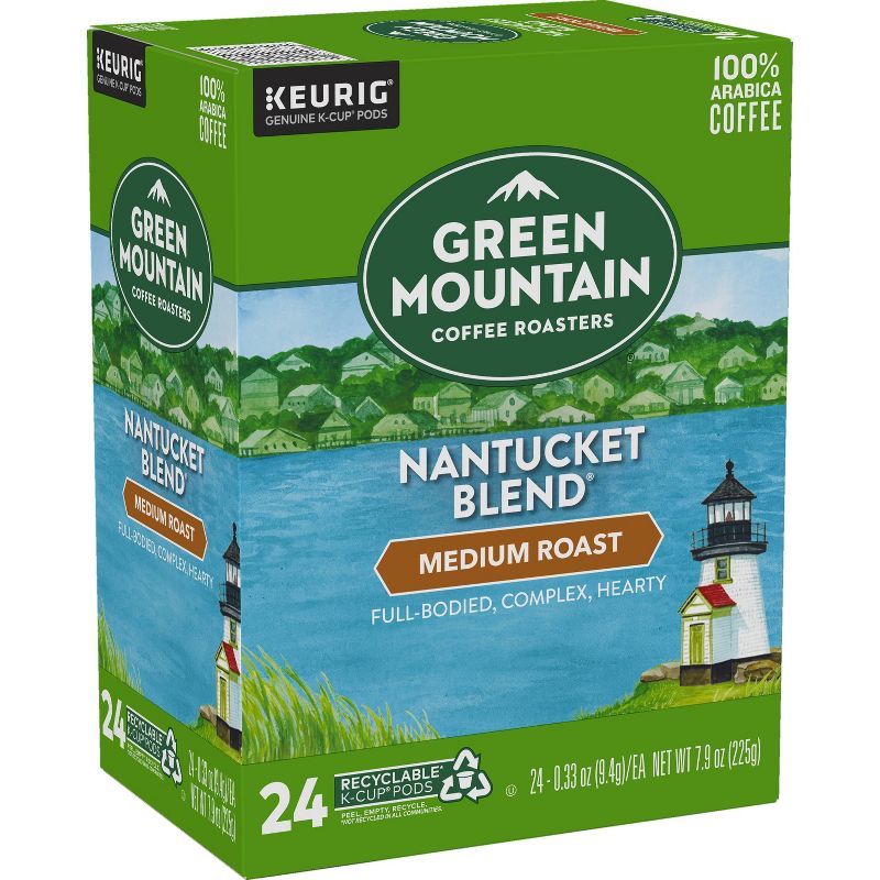 Green Mountain Coffee Nantucket Blend Keurig K-Cup Coffee Pods - Medium Roast - 24ct