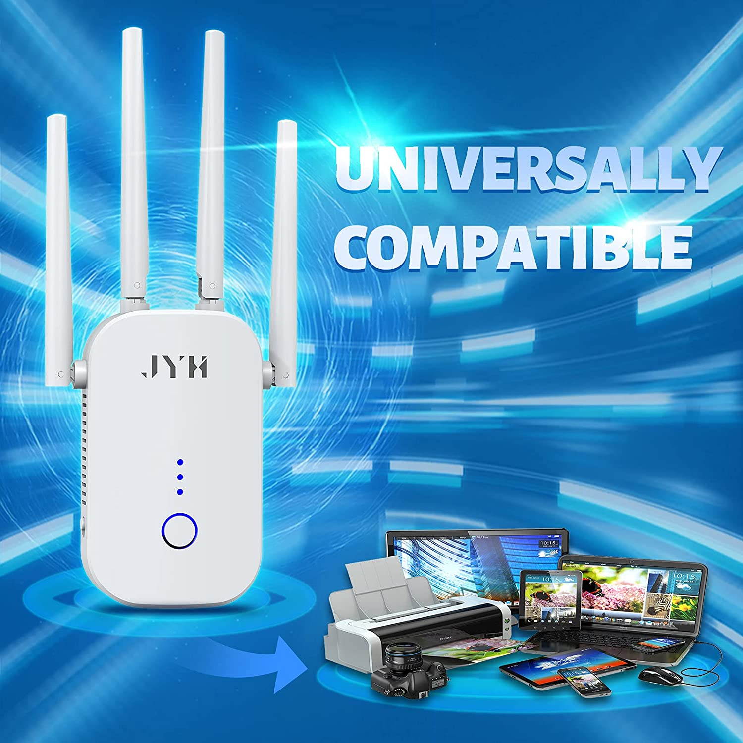 MESHBOX5BLU Mesh Organizer 5 Desktop Document Letter Tray for Folders Mail Stationary Desk Accessories Blue