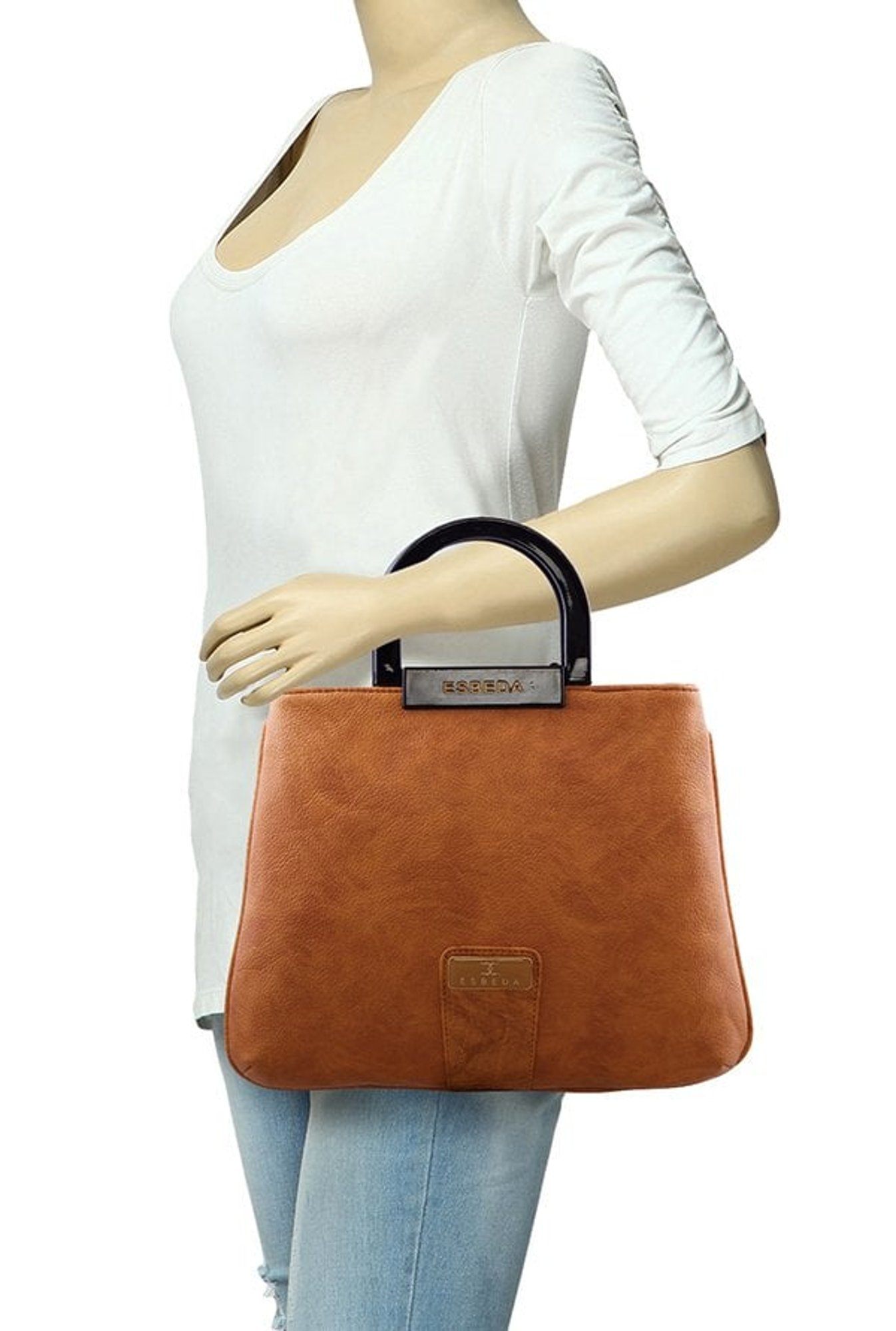 Esbeda Camel Brown Distressed Handbag
