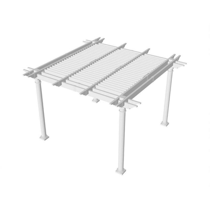 8' Preston Round-Post Louvered Pergola - Vita