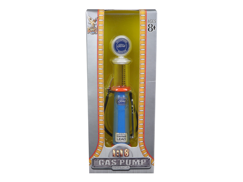 1954 Tokheim 350 Twin Gas Pump "Union 76 Minute Man Service" Dark Blue and Orange "Vintage Gas Pumps" Series 11 1/18 Diecast Model by Greenlight