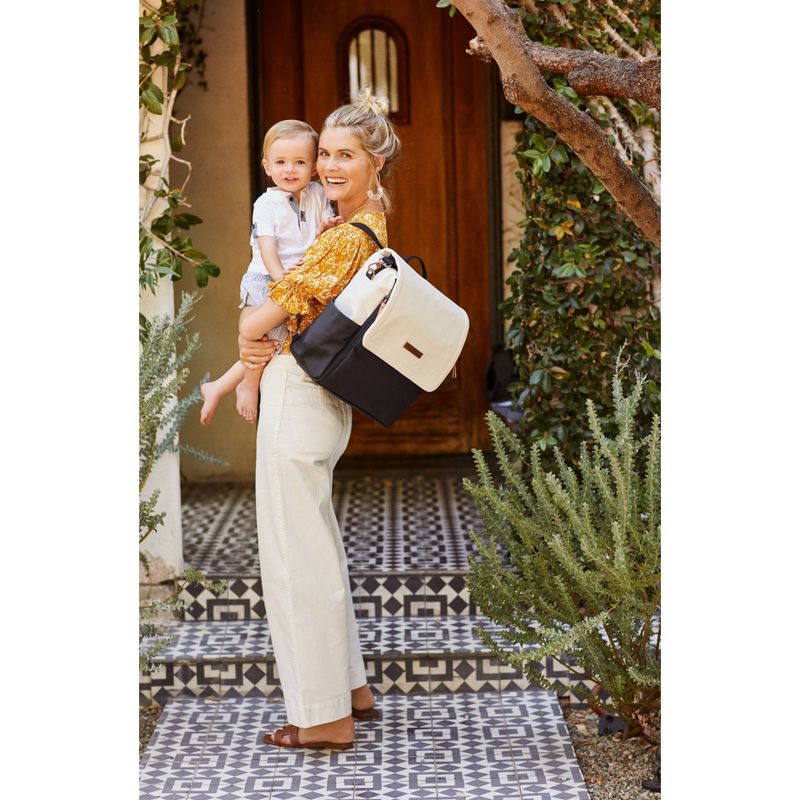 Petunia Pickle Bottom Boxy Diaper Bag - Birch/Black