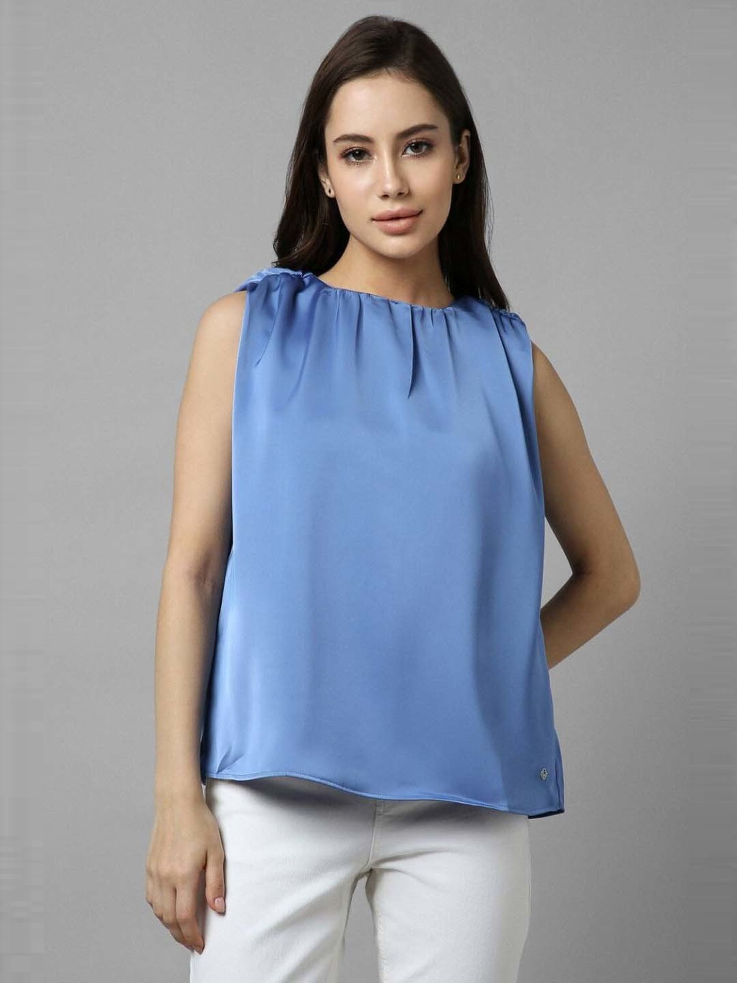 Allen Solly Blue Regular Fit Top