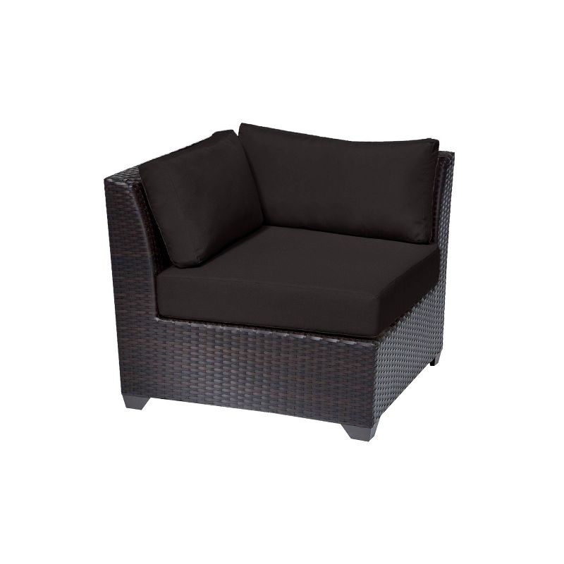 Barbados 14pc Patio Sectional Seating Set with Cushions - Black - TK Classics