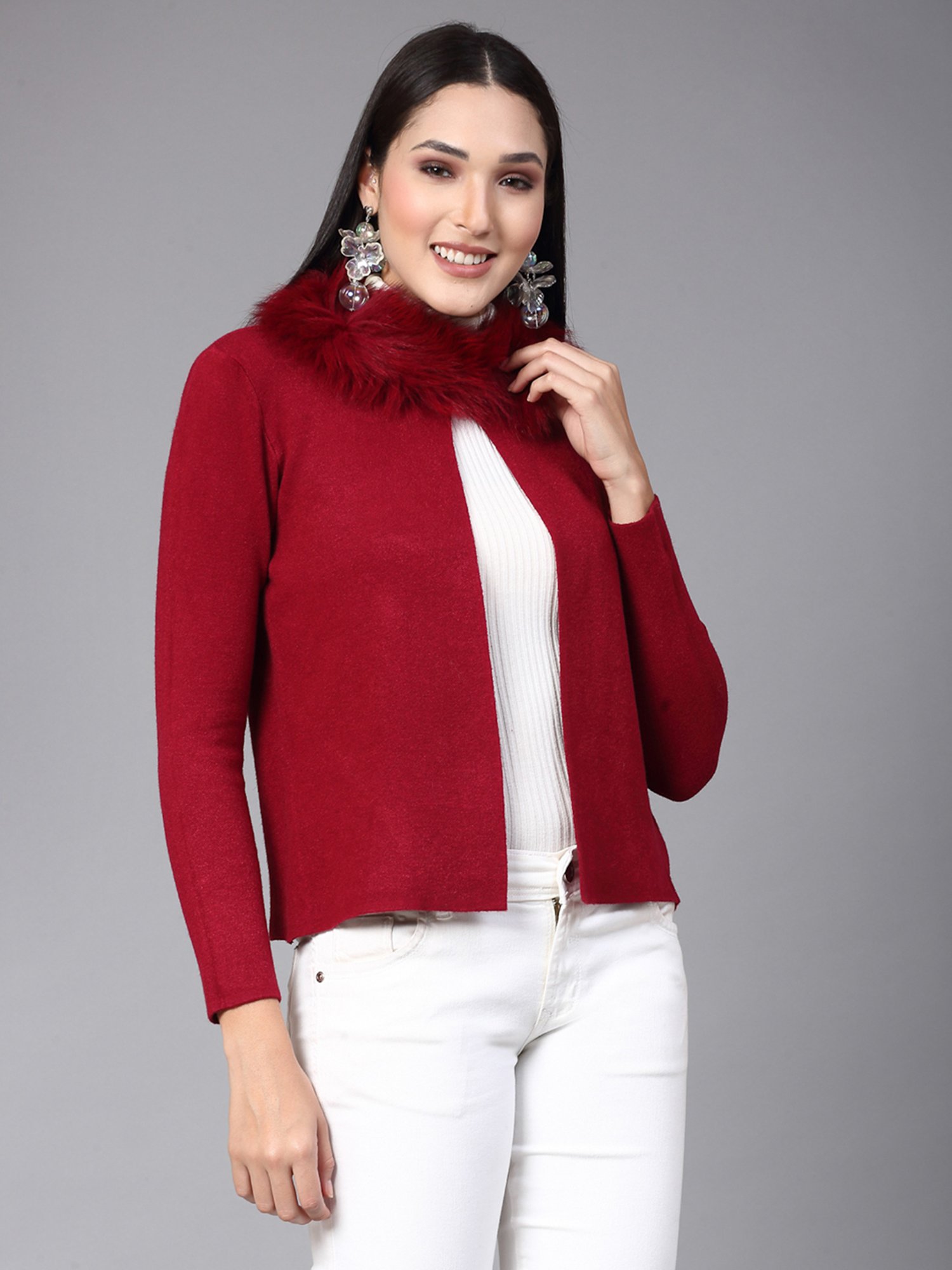 Mafadeny Red Shrug