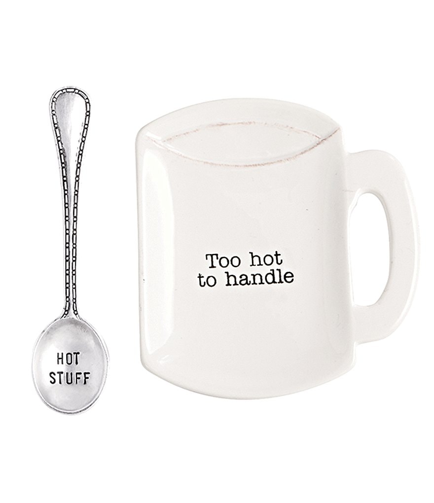 Mud Pie Too Hot Coffee and Tea Spoon Rest