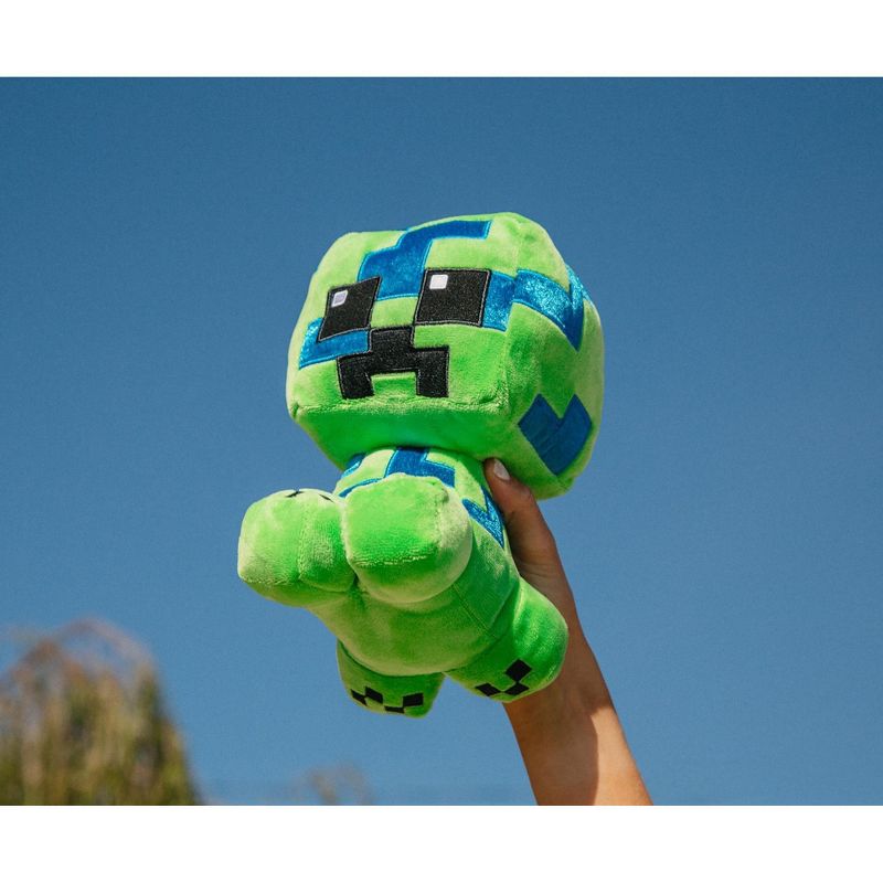 JINX Inc. Minecraft Adventure Series Crafter Charged Creeper Plush Toy | 9 Inches Tall