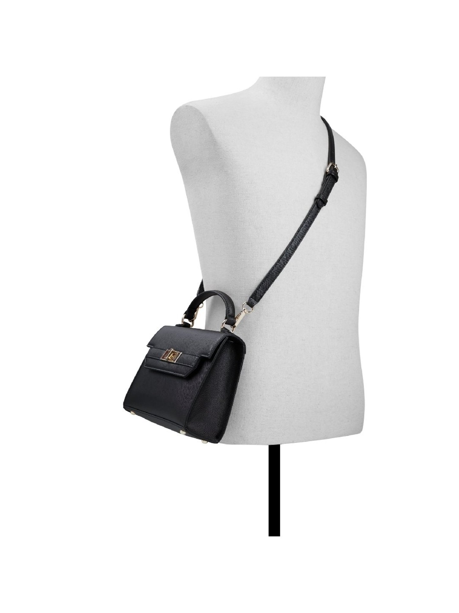 Call It Spring Black Solid Small Handbag