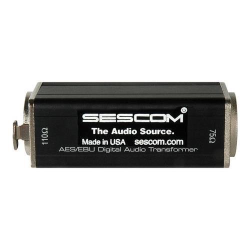 Sescom SES-AES-EBU-1 XLRF to 75 Ohm BNC Female AES/EBU Impedance Transformer, 0.1 to 6MHz Bandwidth