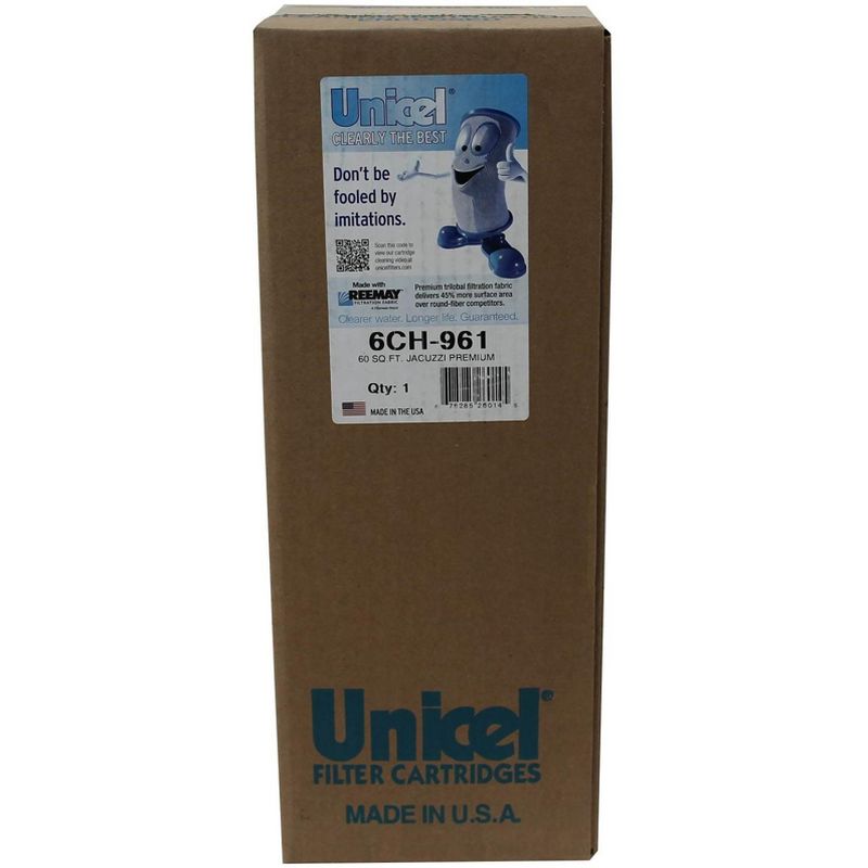 4) New Unicel 6CH-961 Replacement Jacuzzi Spa Filter Cartridges 60 Sq Ft PJW60TL