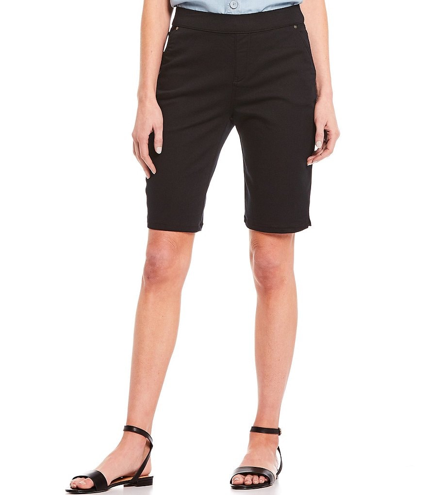 Allison Daley Petite Size True Navy Pull On Bermuda Shorts