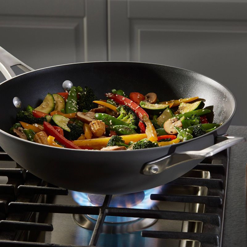 Calphalon Premier 13" Nonstick Flat-Bottom Wok
