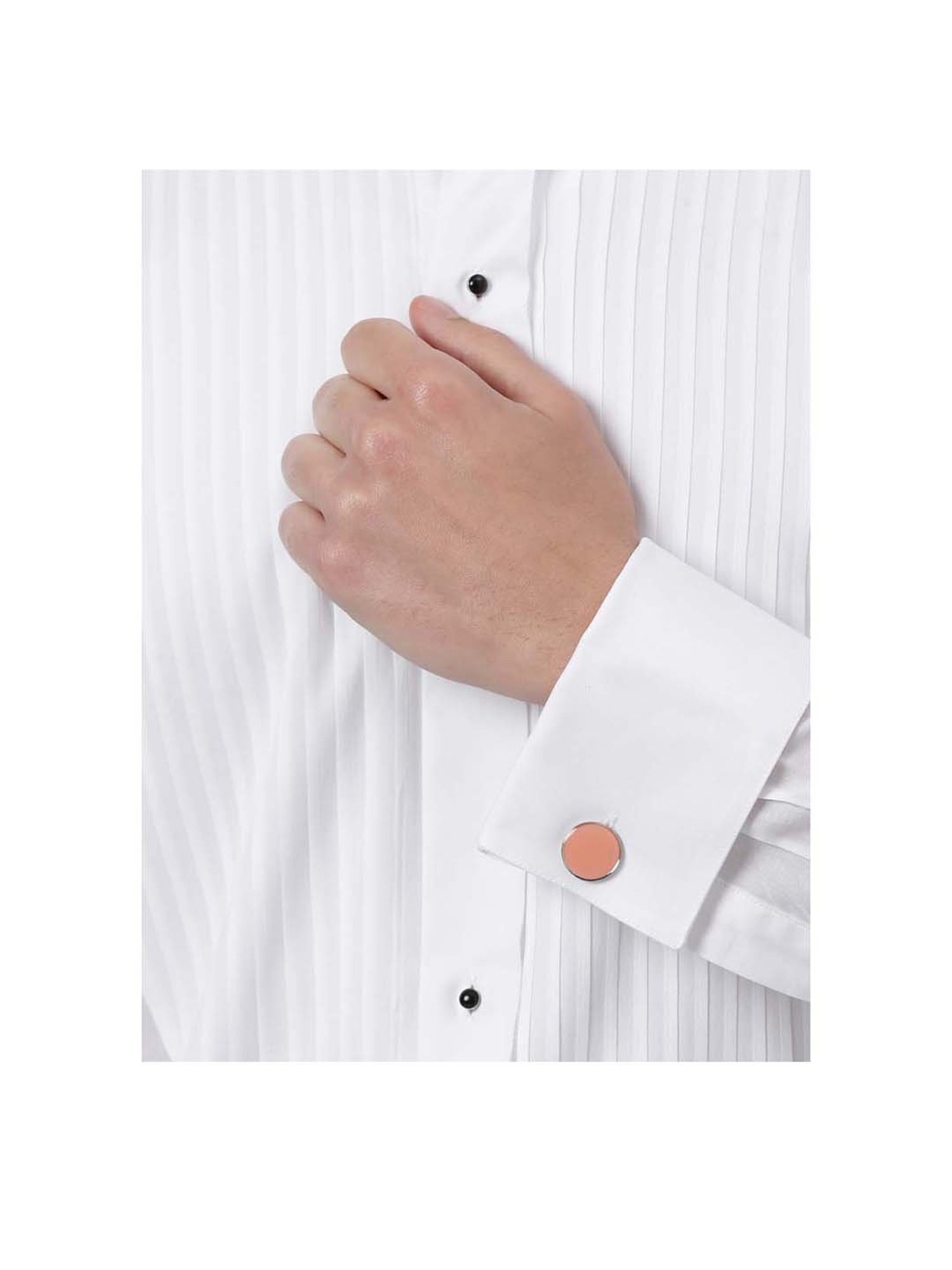 Tossido Orange Solid Cufflinks