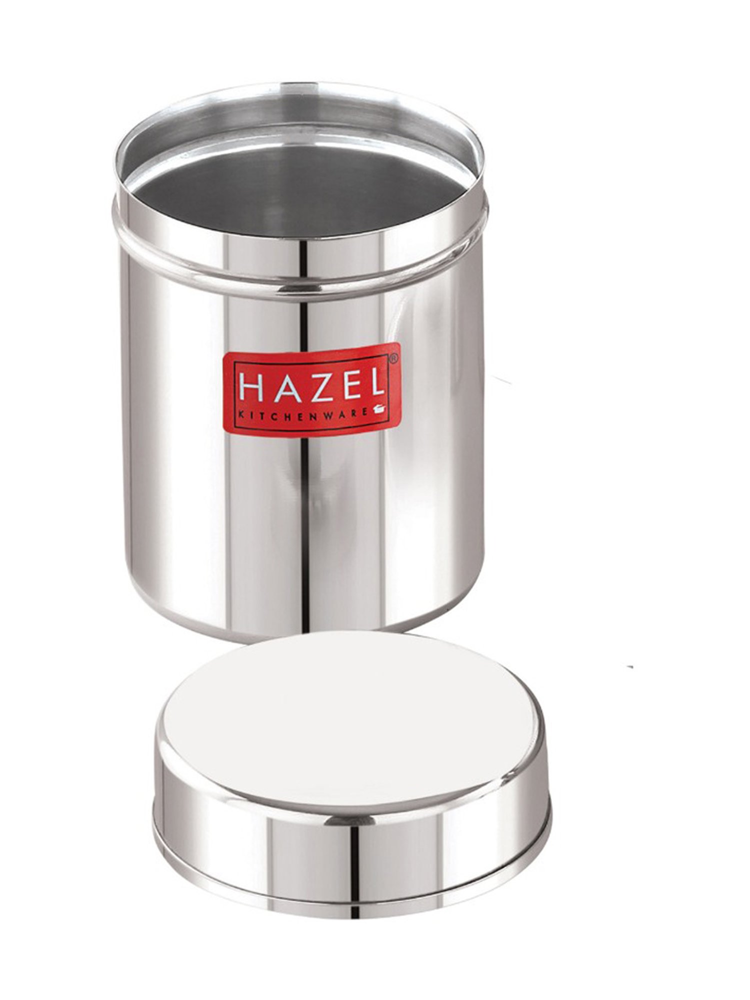 HAZEL Silver Stainless Steel Air Tight Storage Containers 200 ml - Set of 2
