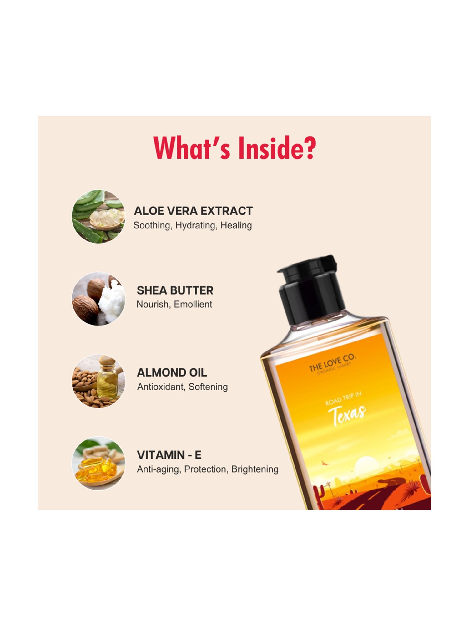 The Love Co. Texas Body Wash - 250 ml