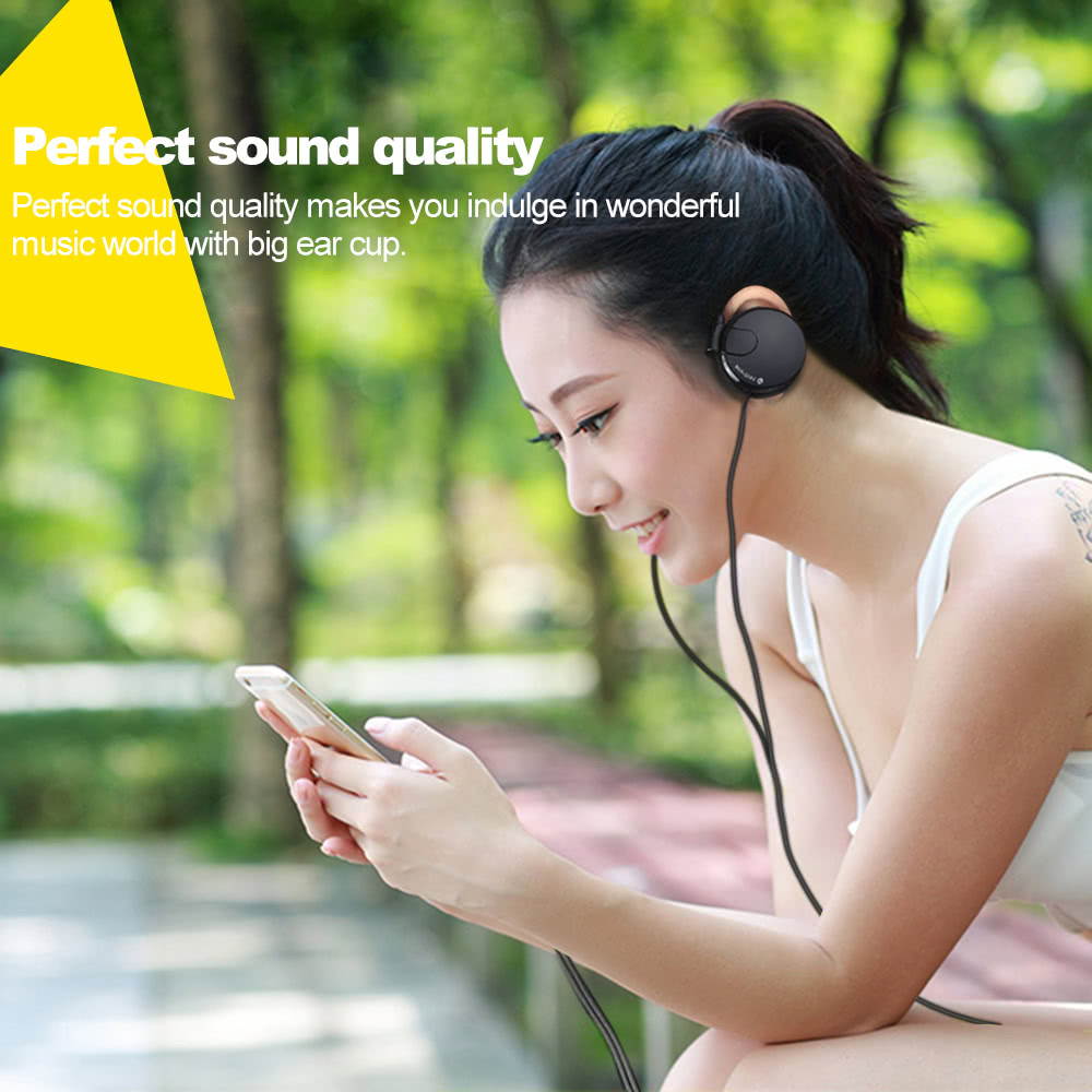 3.5mm Headphones On-ear Music Earphones Perfect Sound Quality for Smart Phones PC Computers