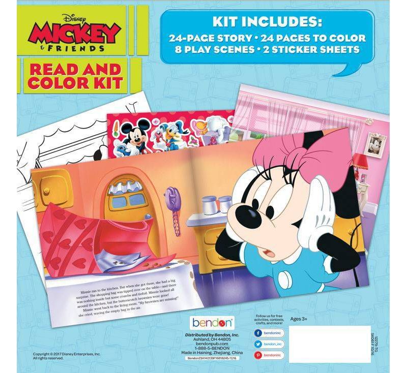 Disney Jr Read & Color Kit