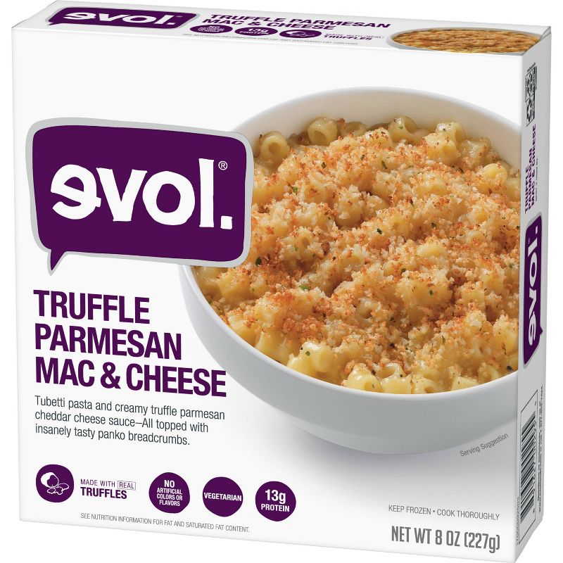 Evol  Frozen Truffle Parmesan Macaroni and Cheese Bowl - 8oz