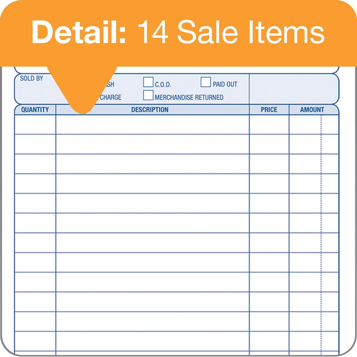 Adams General Purpose Unit Sets, 5.67 x 8.5 Inches, 2-Part, Carbonless, White/Canary, 100 Sets per Pack (NC2581)