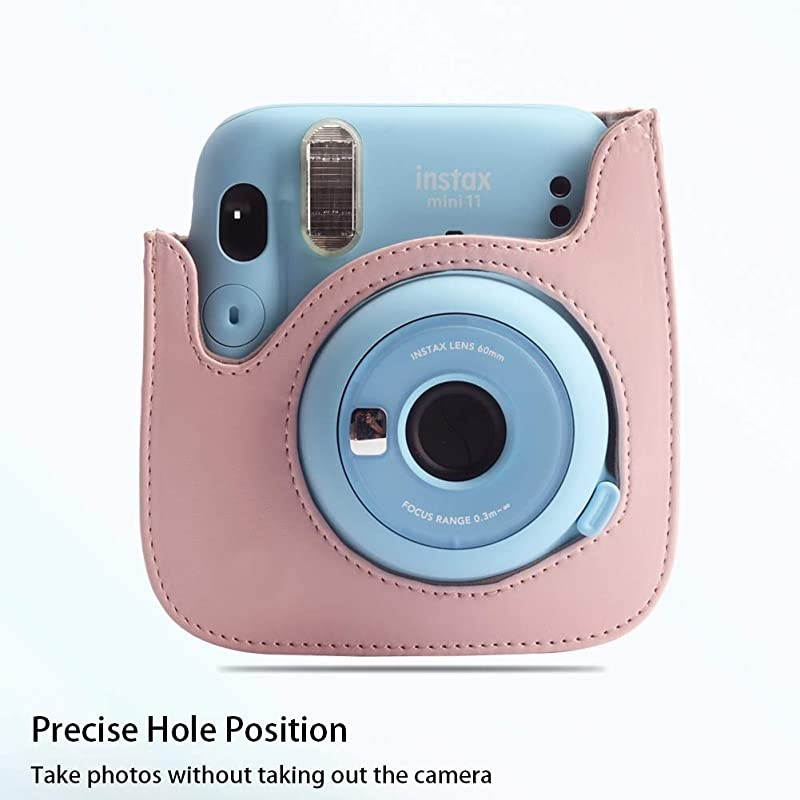 Instant Camera Case for Fujifilm Instax Mini 11 Instant Camera (Blush Pink A)