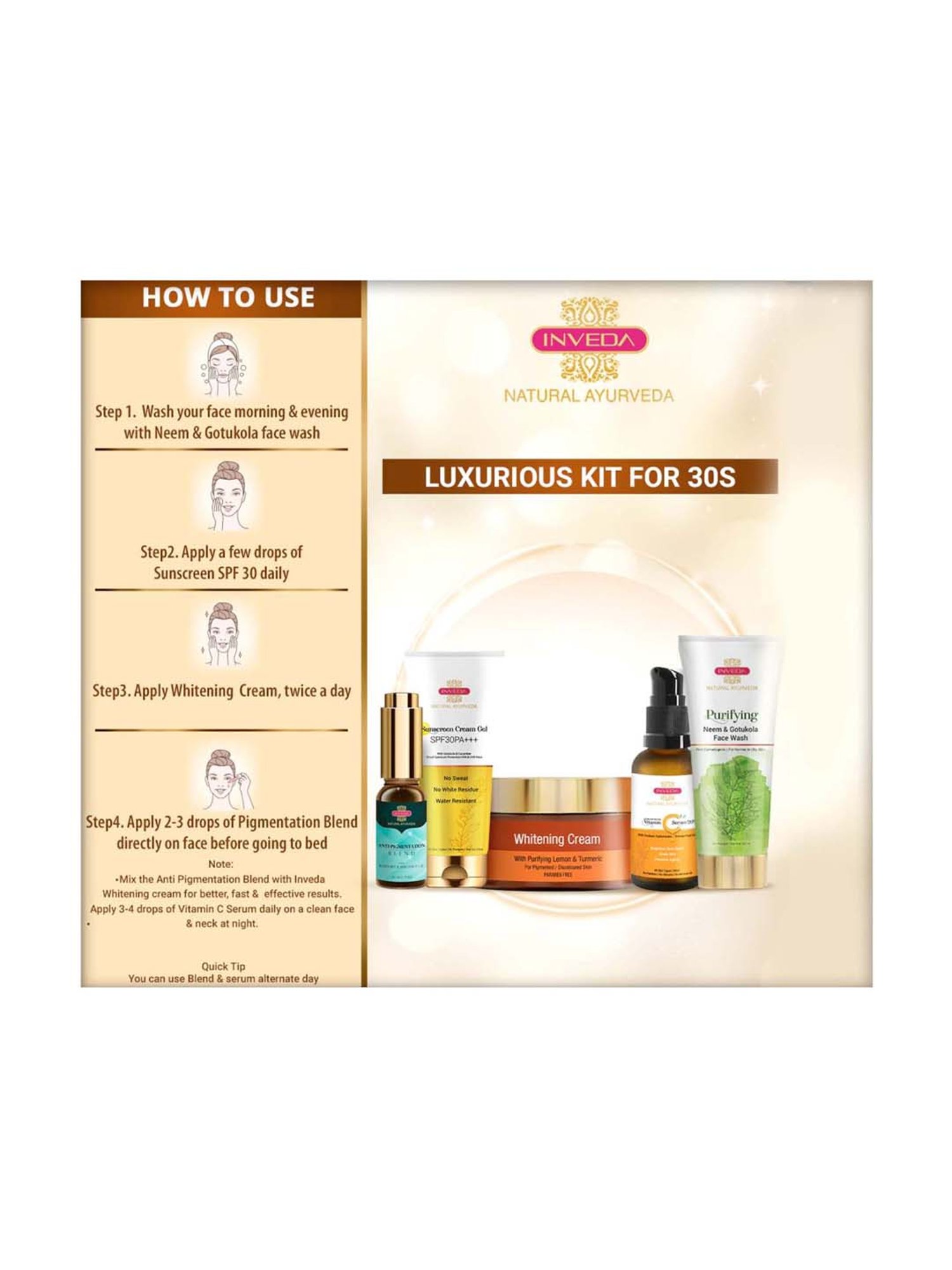 O3+ Whitening Facial Kit (Pack Of 4)