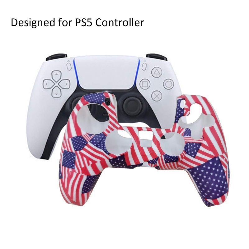 2 Pack Silicone Case Cover Skin for PS5 DualSense Controller