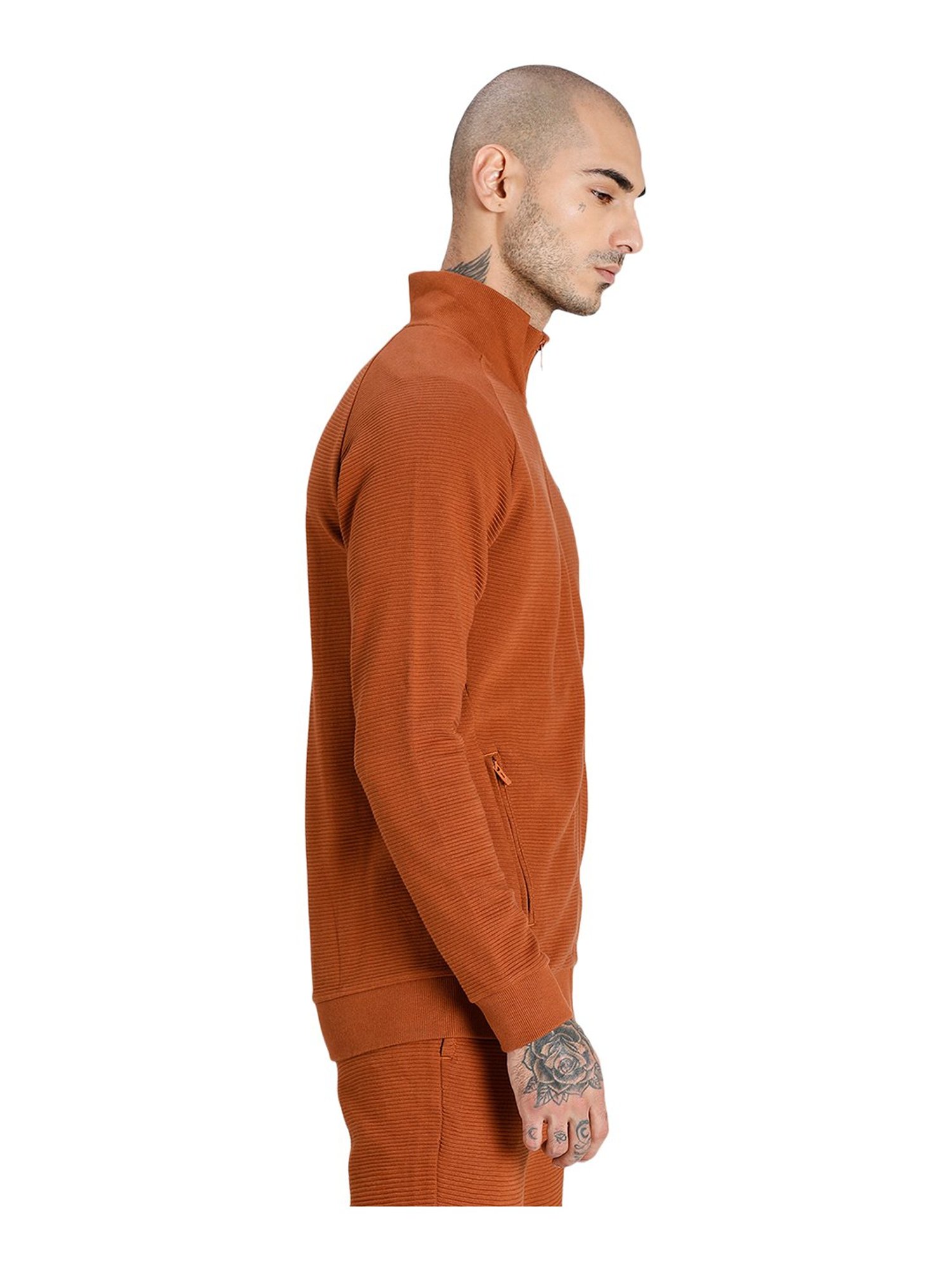 Puma Light Brown Full Sleeves Jacket
