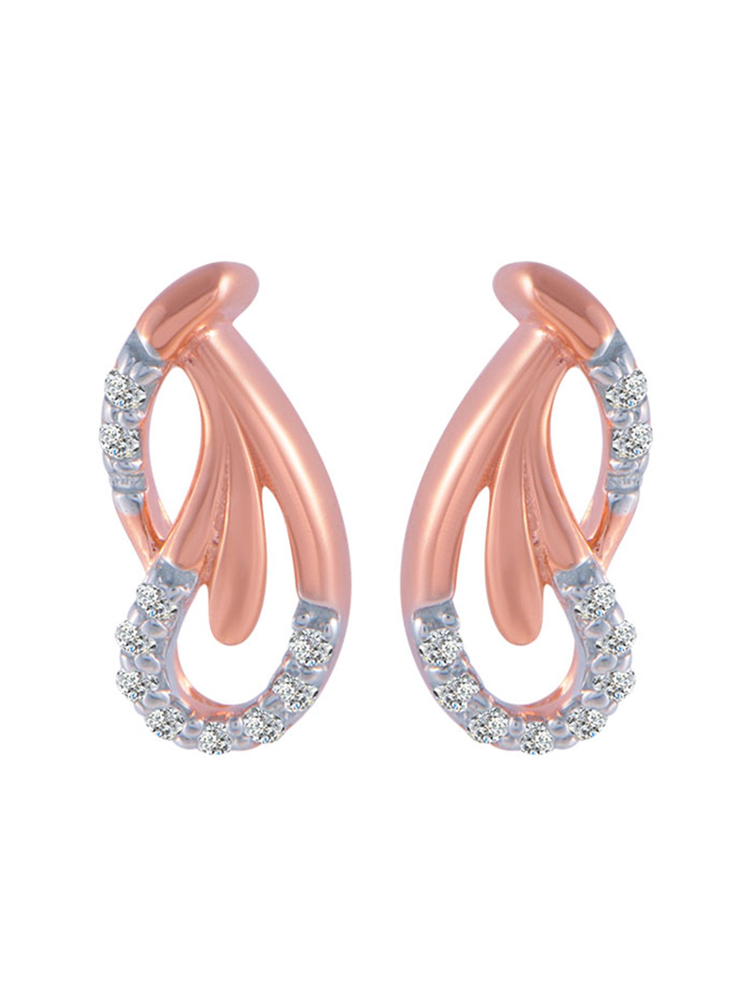 P.C. Chandra Jewellers 18 kt Gold & Diamond Earrings