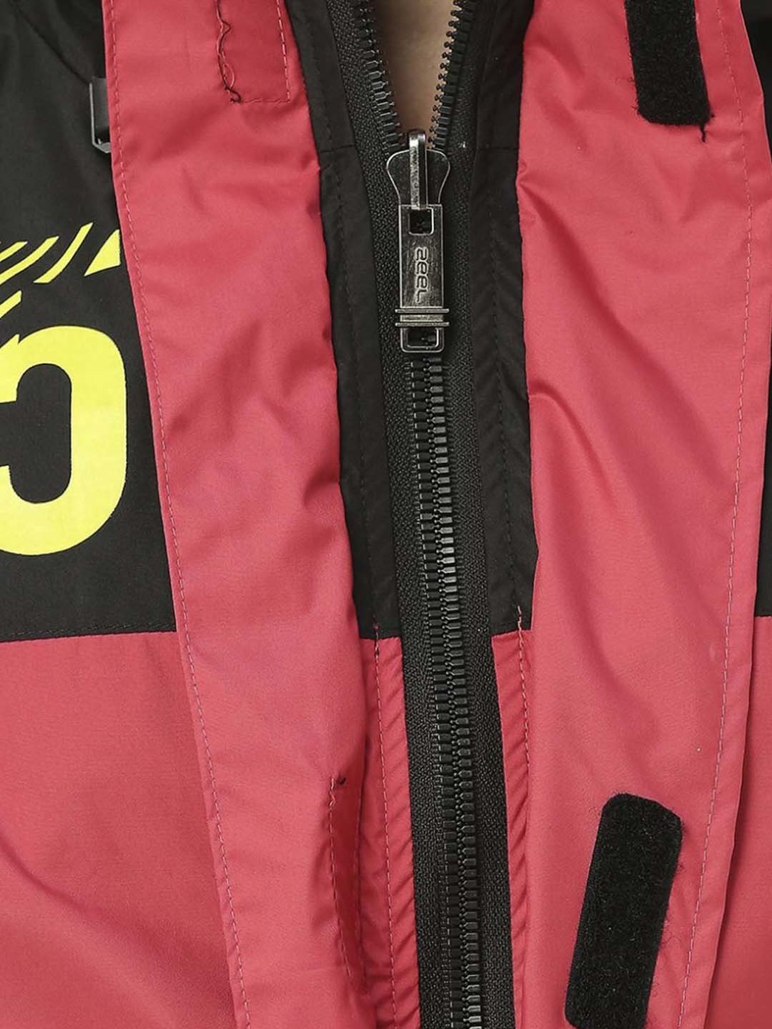 Zeel Black & Red Raincoat Set