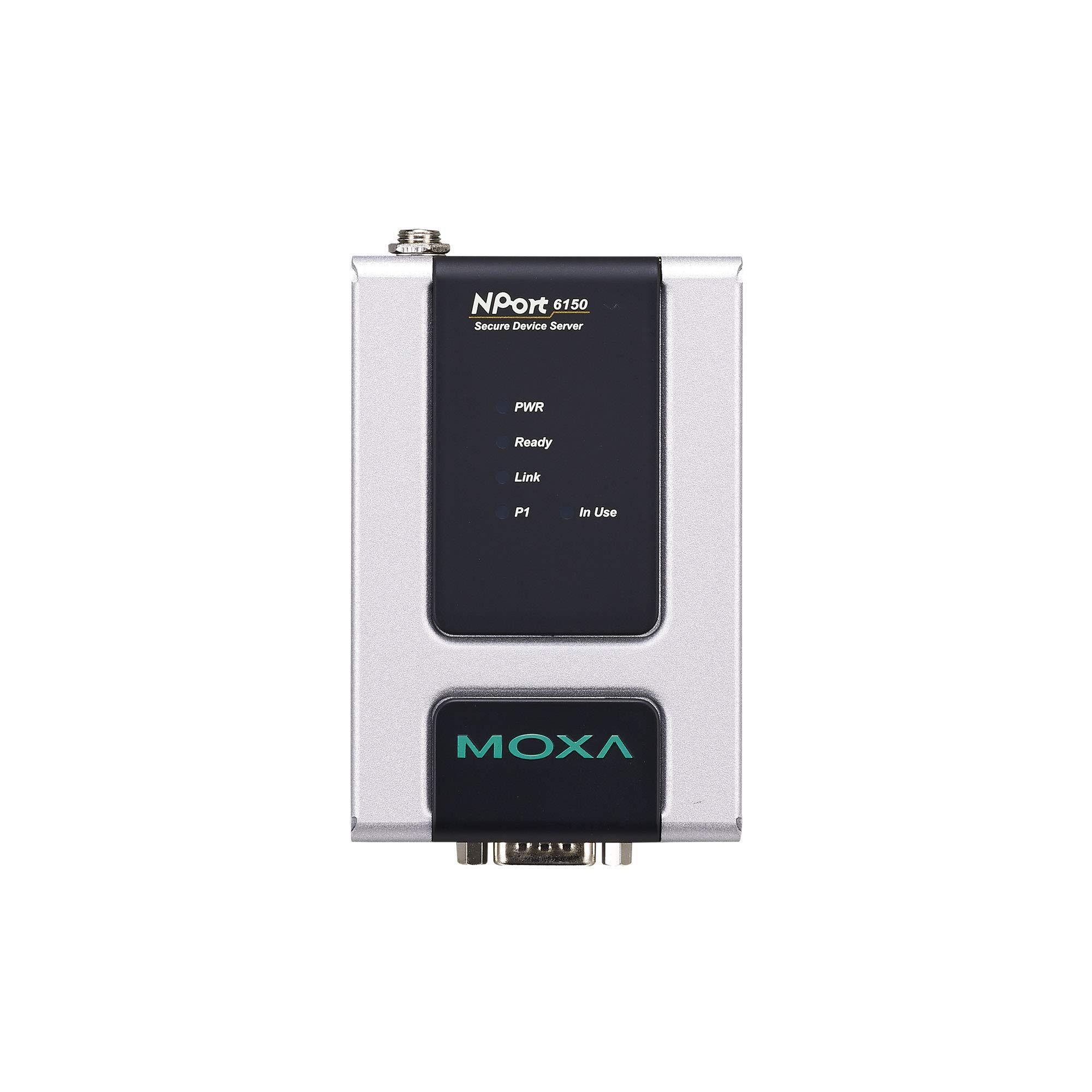 MOXA NPort 6150 -1 Port RS-232/422/485 Secure Device Server, 12-48V, w/ Adapter