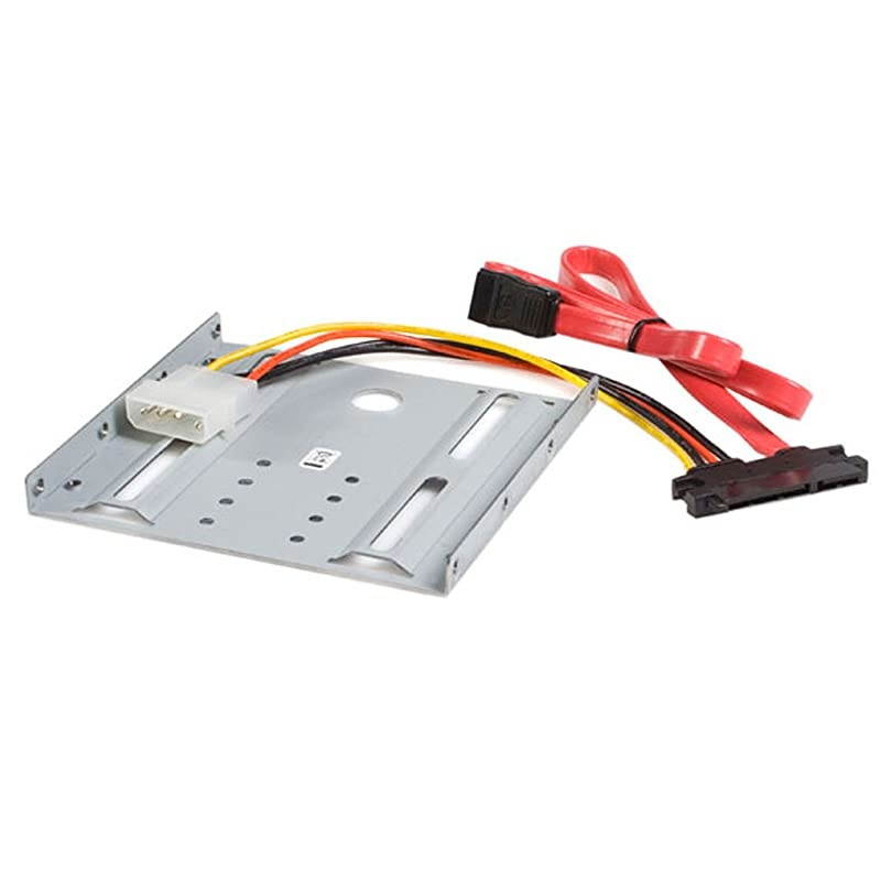 com SSD Mounting Bracket - Solid Metal - 2.5in to 3.5 Hard Drive Adapter - SSD Bracket - SSD Upgrade Kit (BRACKET25SAT)